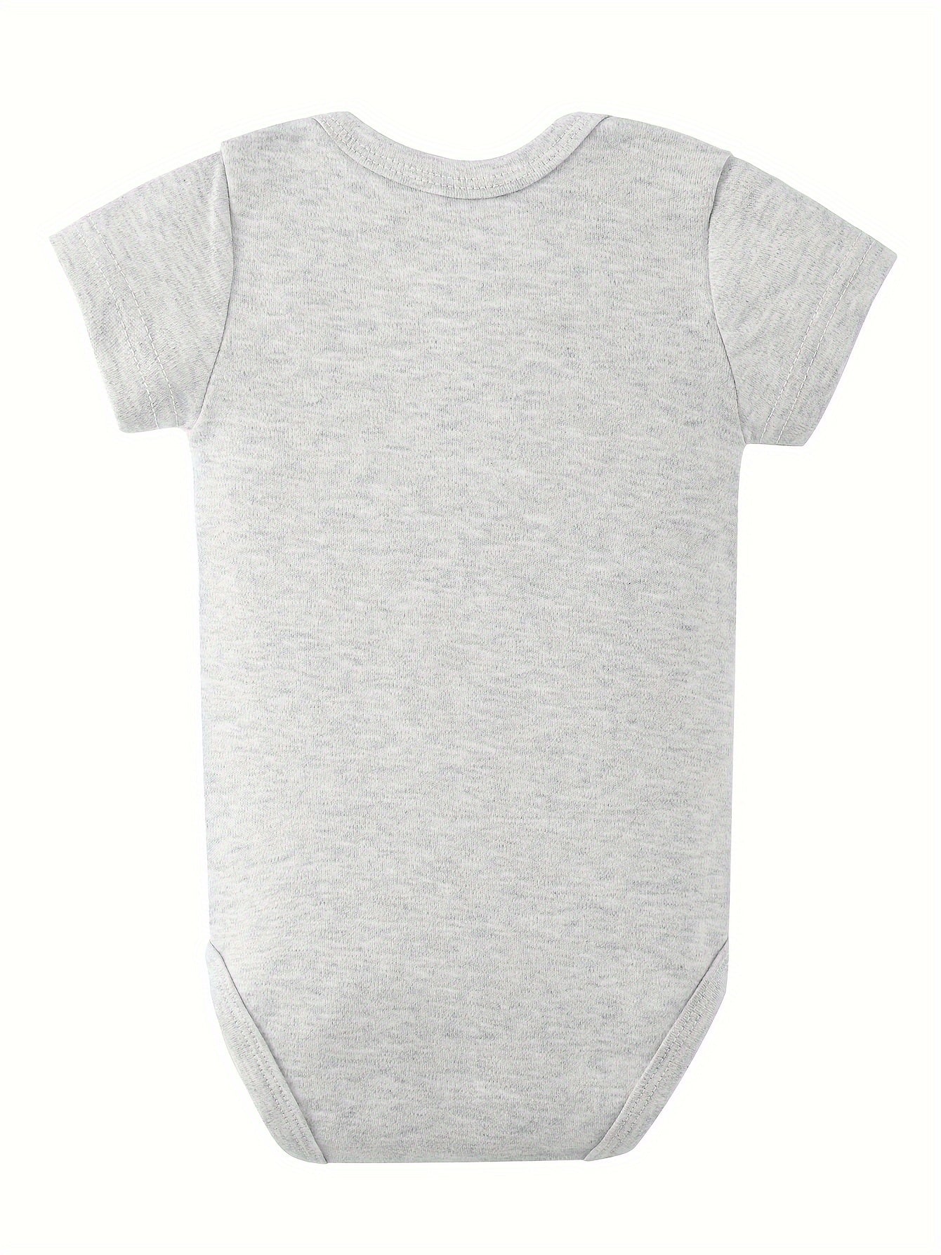 Baby Boys Cute Milk Countdown Print Pure Cotton Romper