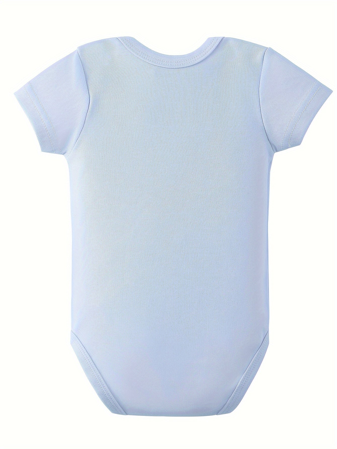 Baby Boys Cute Milk Countdown Print Pure Cotton Romper