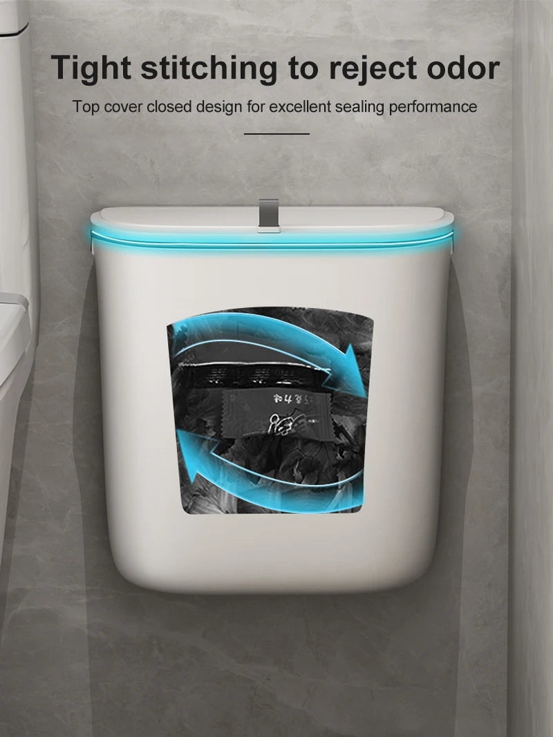 Bathroom Trash Can Wall Mounted