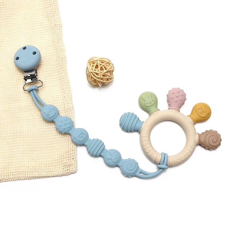 BPA Free Baby Silicone Teethers Sensory Toy
