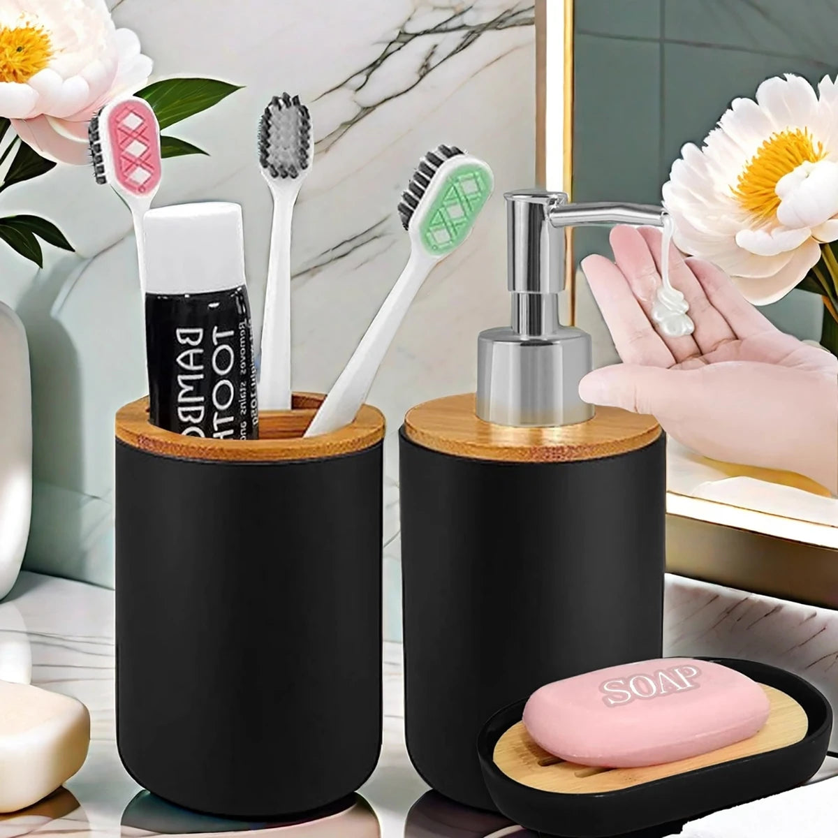 Toothbrush Holder and Soap Box