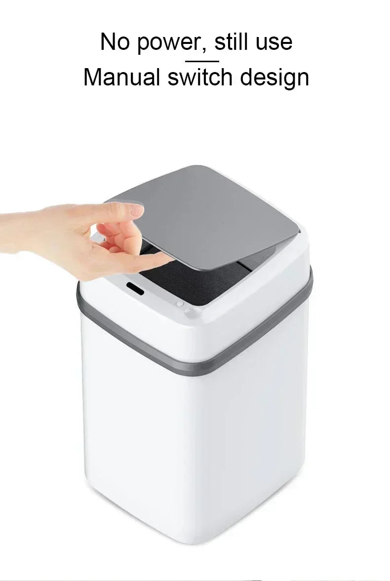 13L Household Kitchen Touchless Open Lid Trash Can