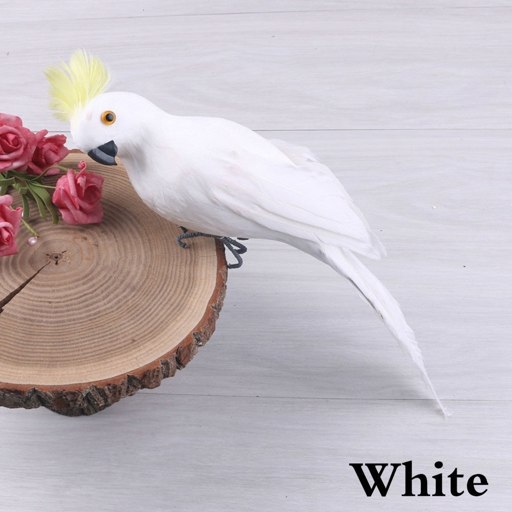 25/35cm Handmade Parrot Garden Props