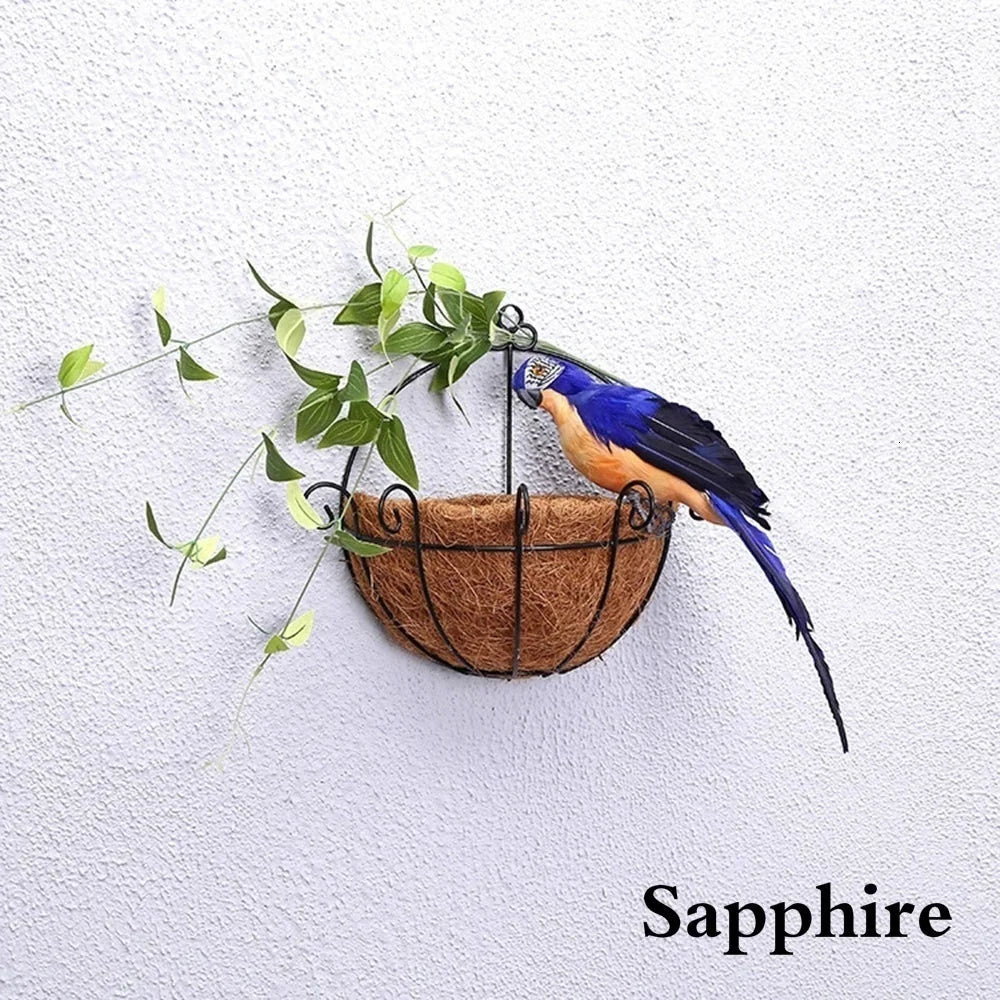 25/35cm Handmade Parrot Garden Props