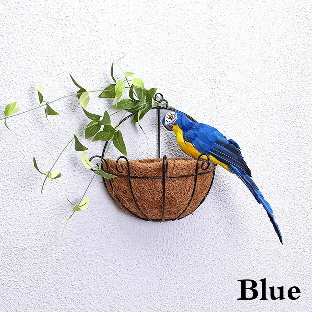 25/35cm Handmade Parrot Garden Props