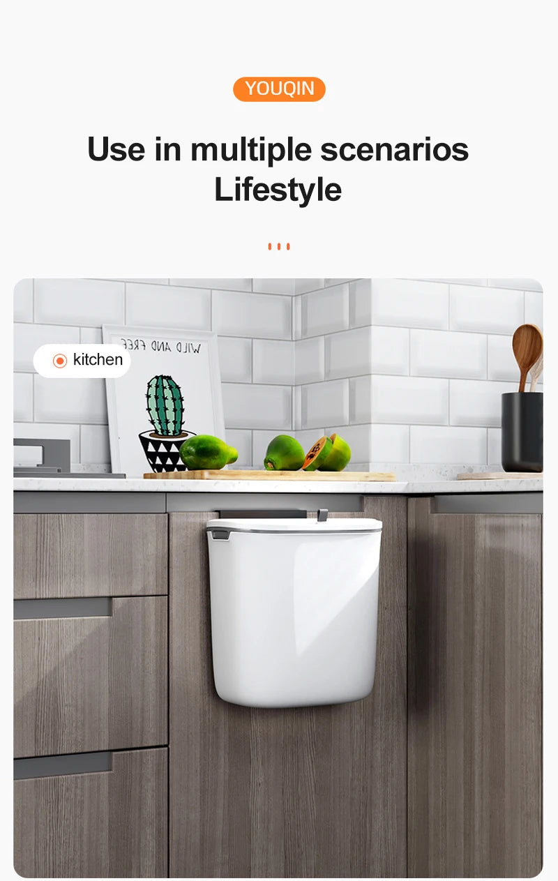 Bathroom Trash Can Wall Mounted
