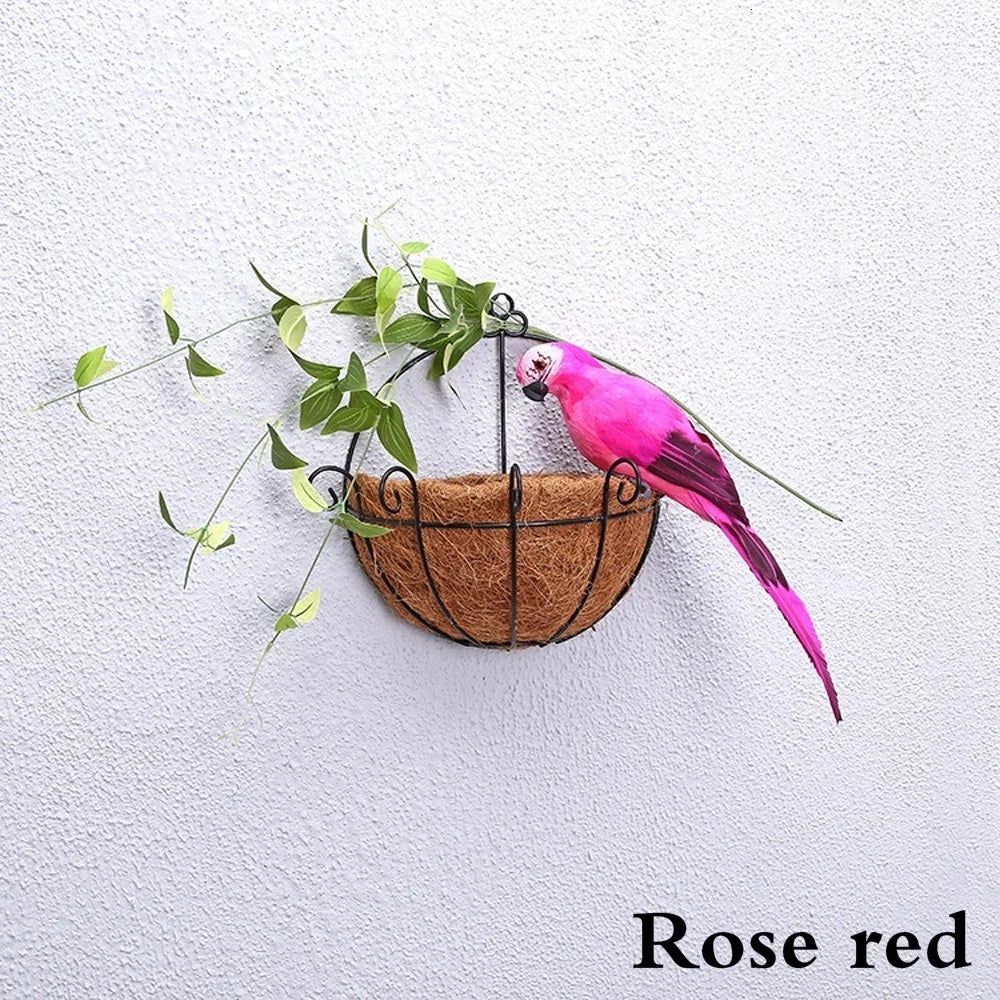 25/35cm Handmade Parrot Garden Props