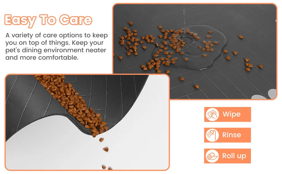 Pet Placemat for Food and Water Bowl