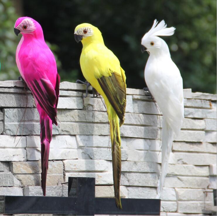 25/35cm Handmade Parrot Garden Props