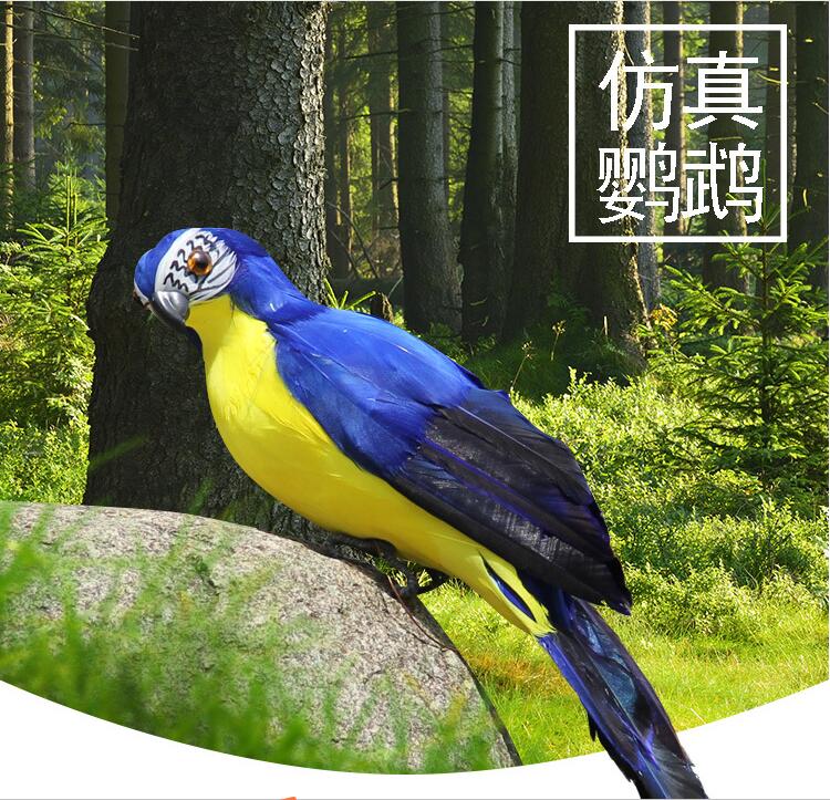 25/35cm Handmade Parrot Garden Props