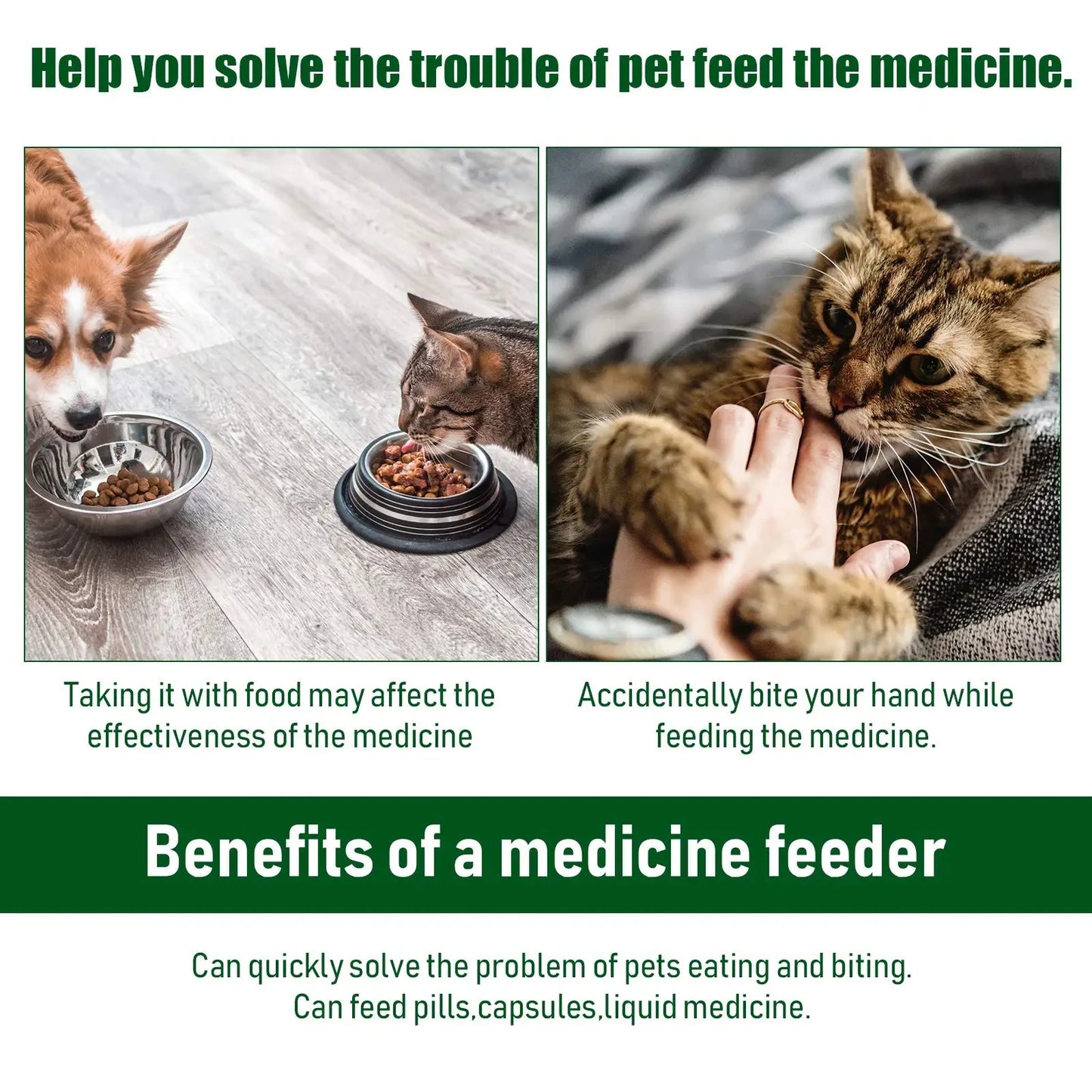 3pcs Pet Medication Dispenser