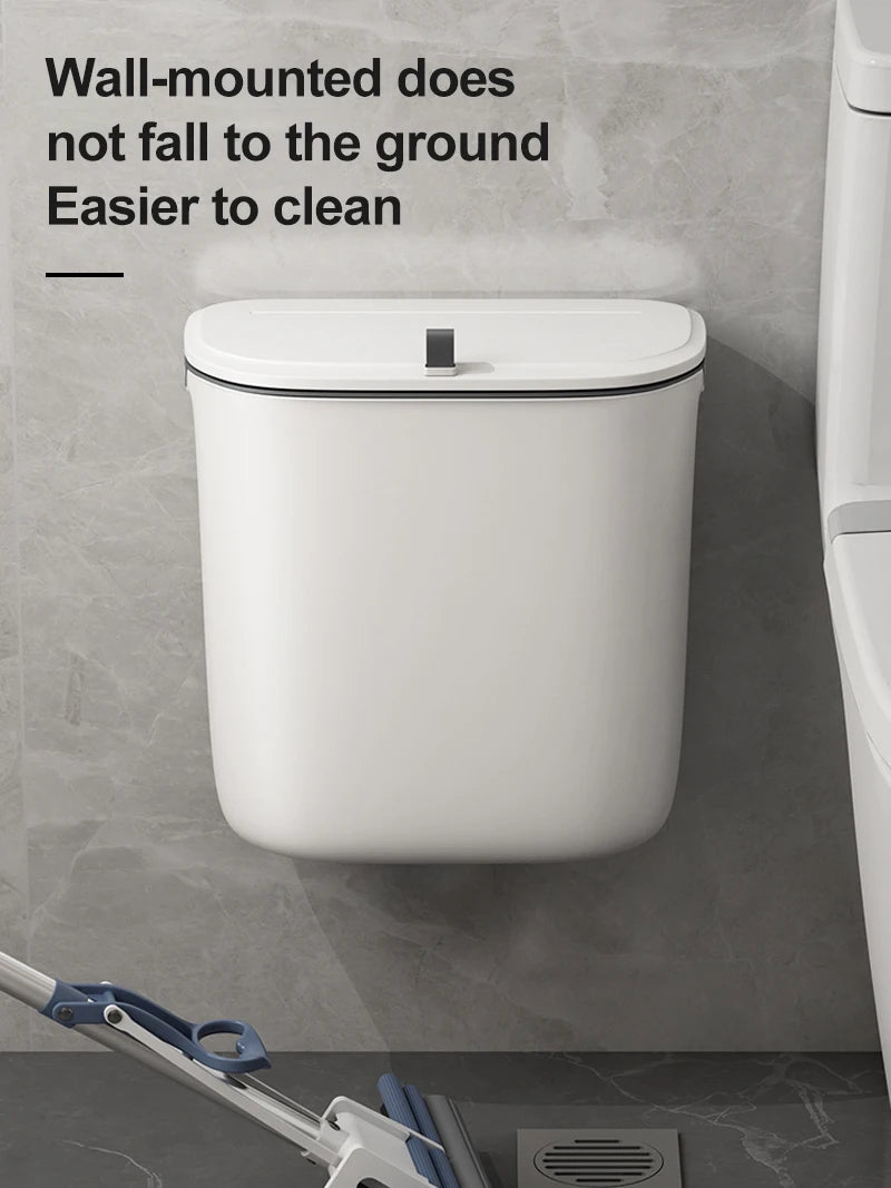 Bathroom Trash Can Wall Mounted