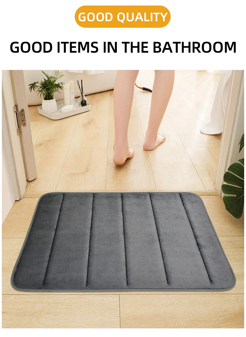 Bathroom Coral Velvet Anti-skid Mat