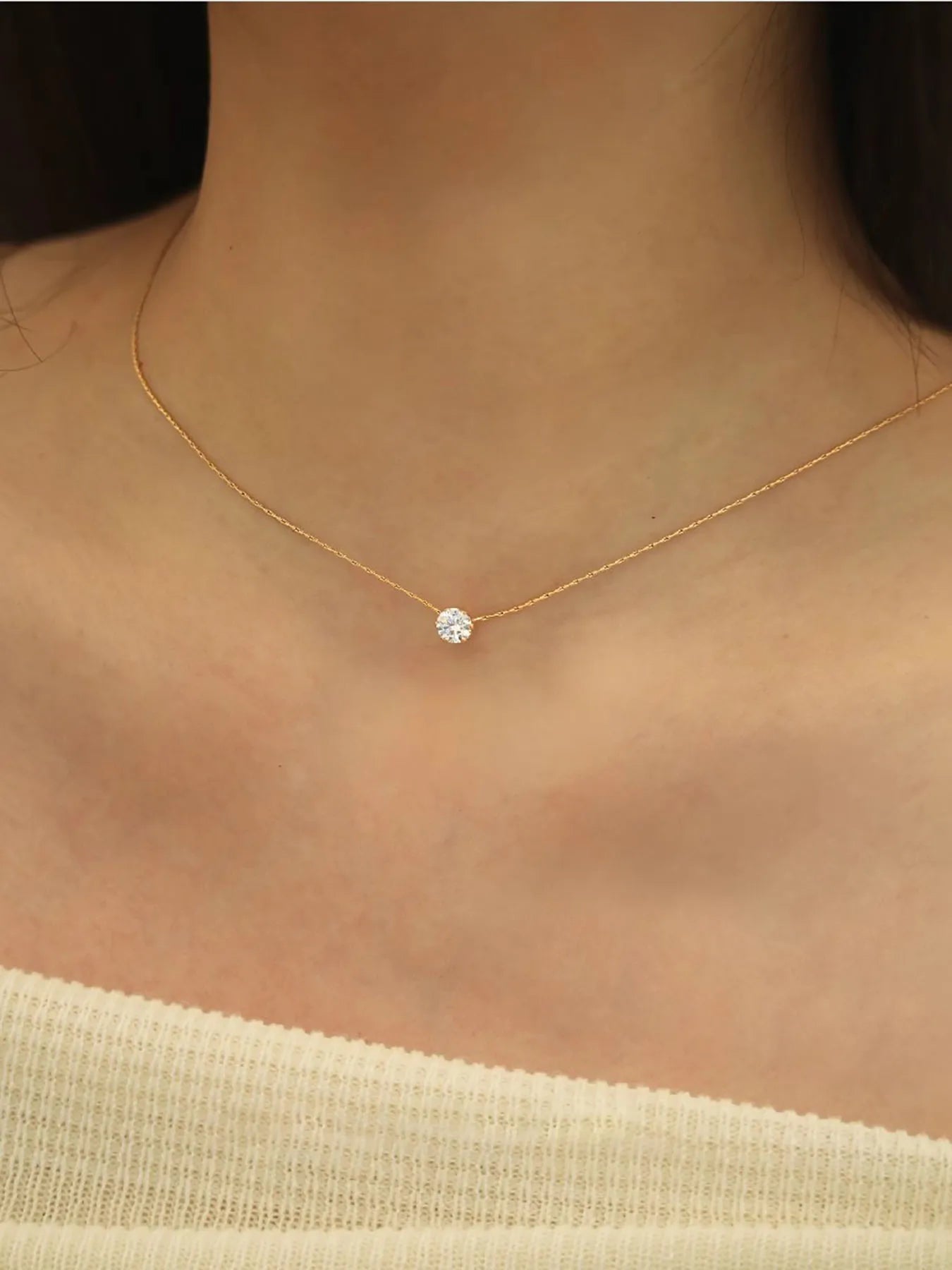Minimalist Zircon Necklace