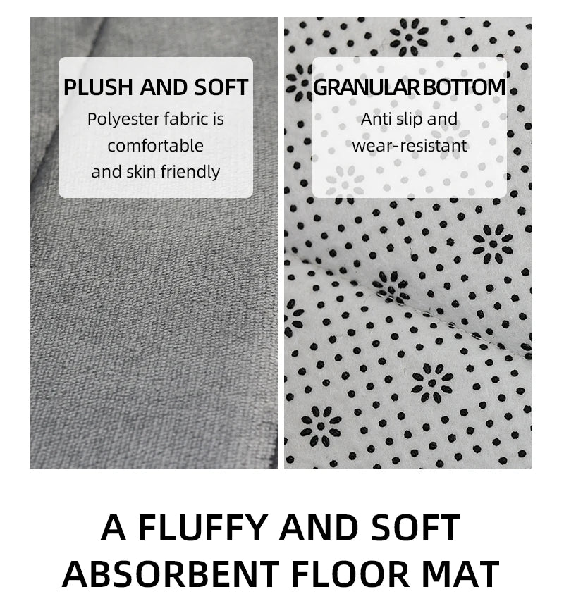 Bathroom Coral Velvet Anti-skid Mat