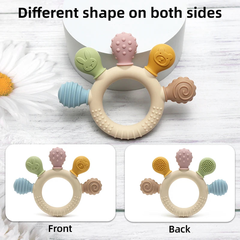 BPA Free Baby Silicone Teethers Sensory Toy