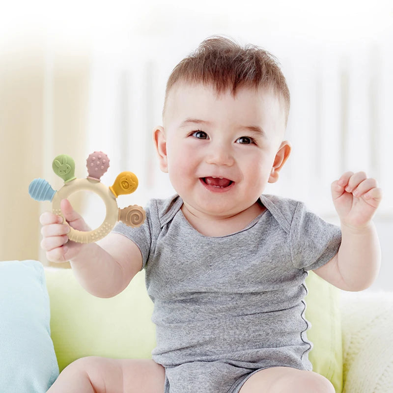 BPA Free Baby Silicone Teethers Sensory Toy