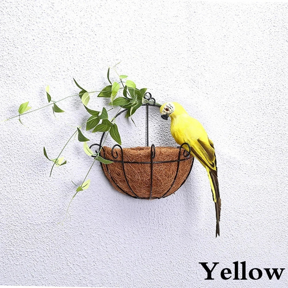 25/35cm Handmade Parrot Garden Props