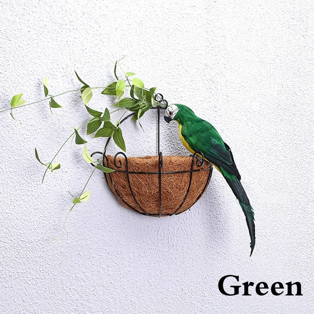 25/35cm Handmade Parrot Garden Props