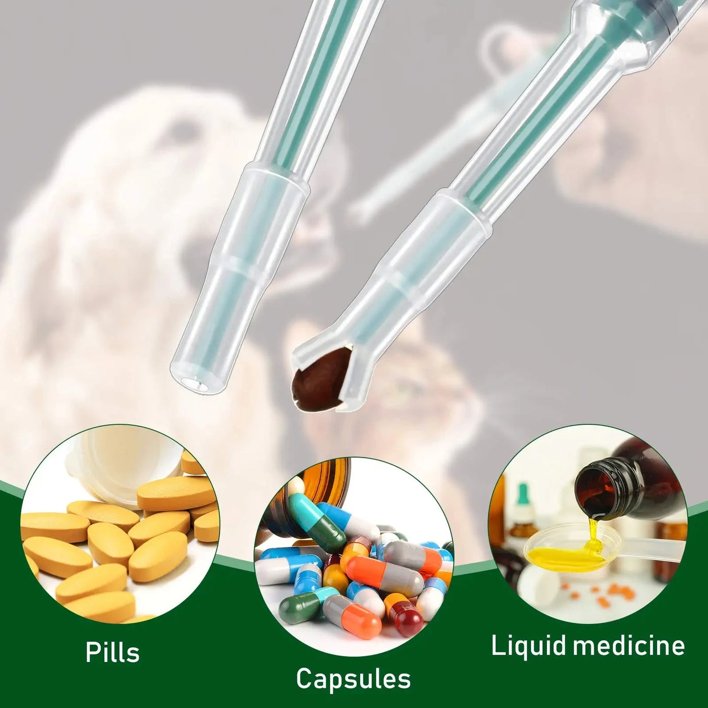3pcs Pet Medication Dispenser