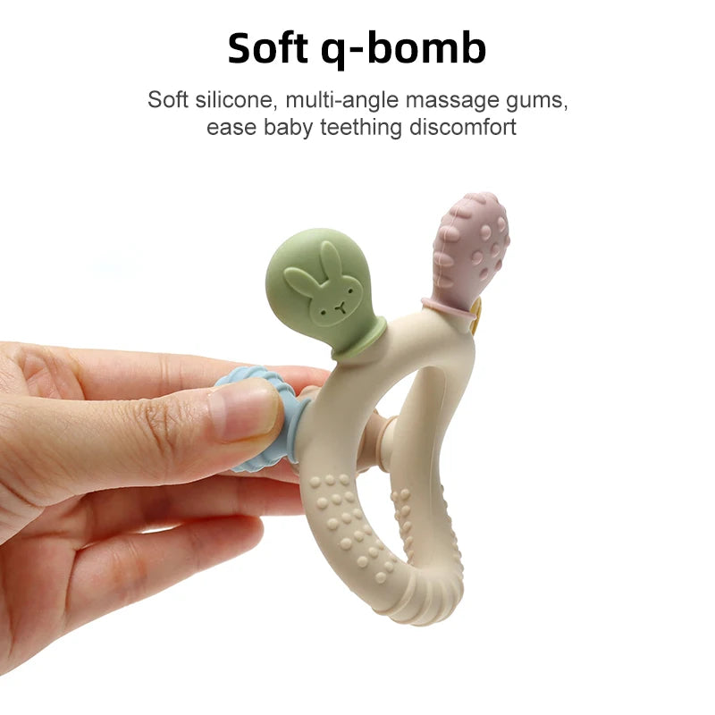 BPA Free Baby Silicone Teethers Sensory Toy