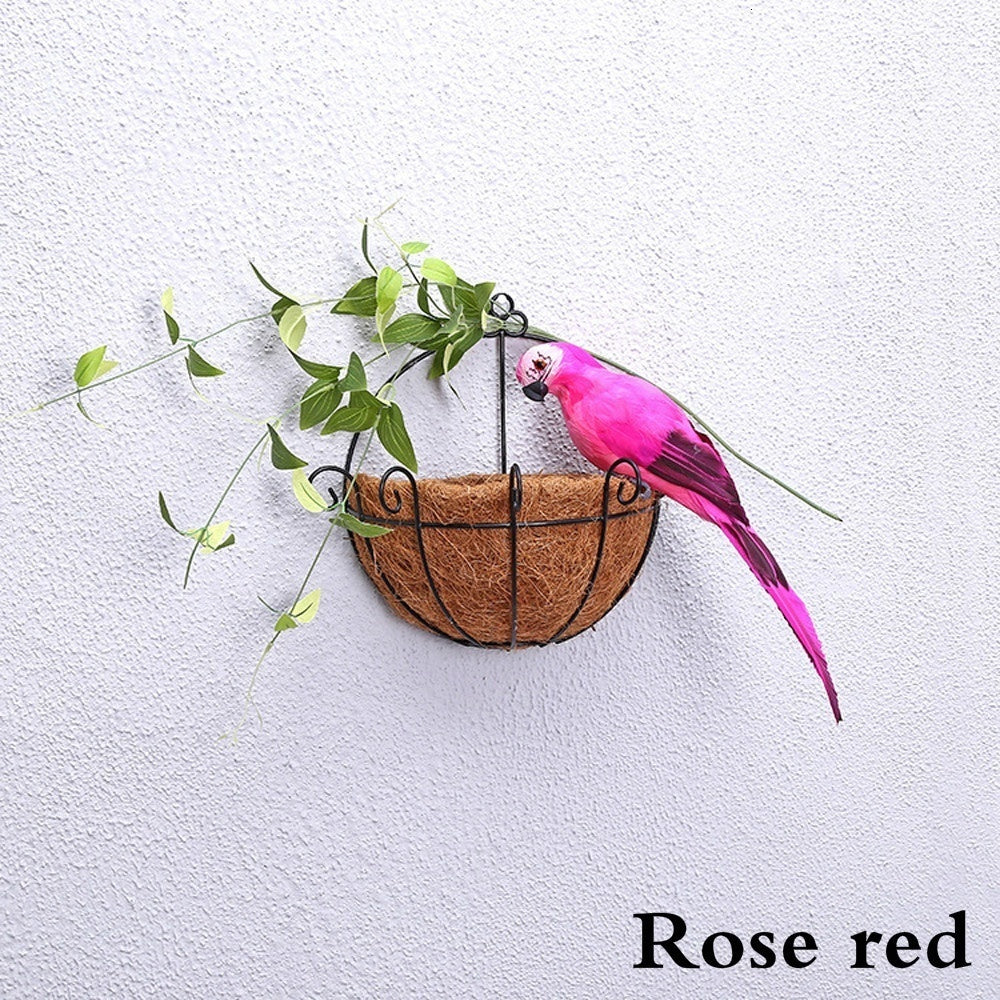 25/35cm Handmade Parrot Garden Props