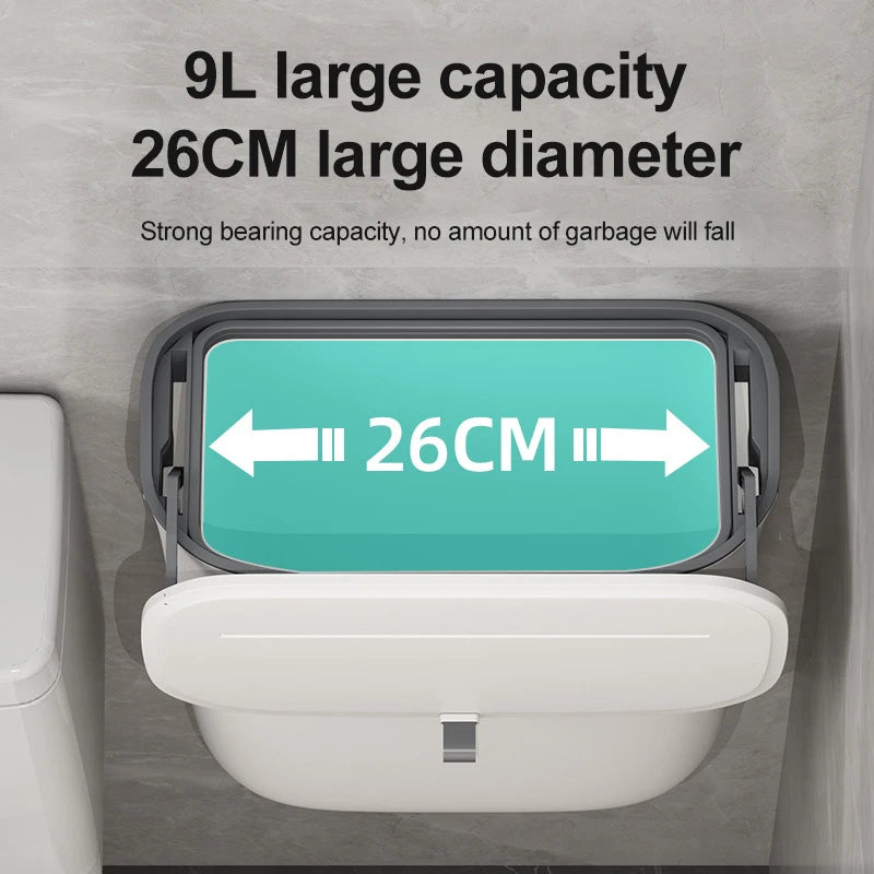 Bathroom Trash Can Wall Mounted