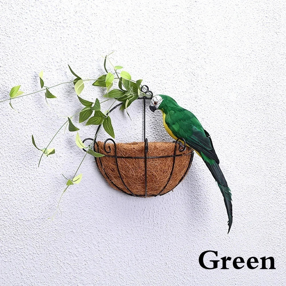 25/35cm Handmade Parrot Garden Props