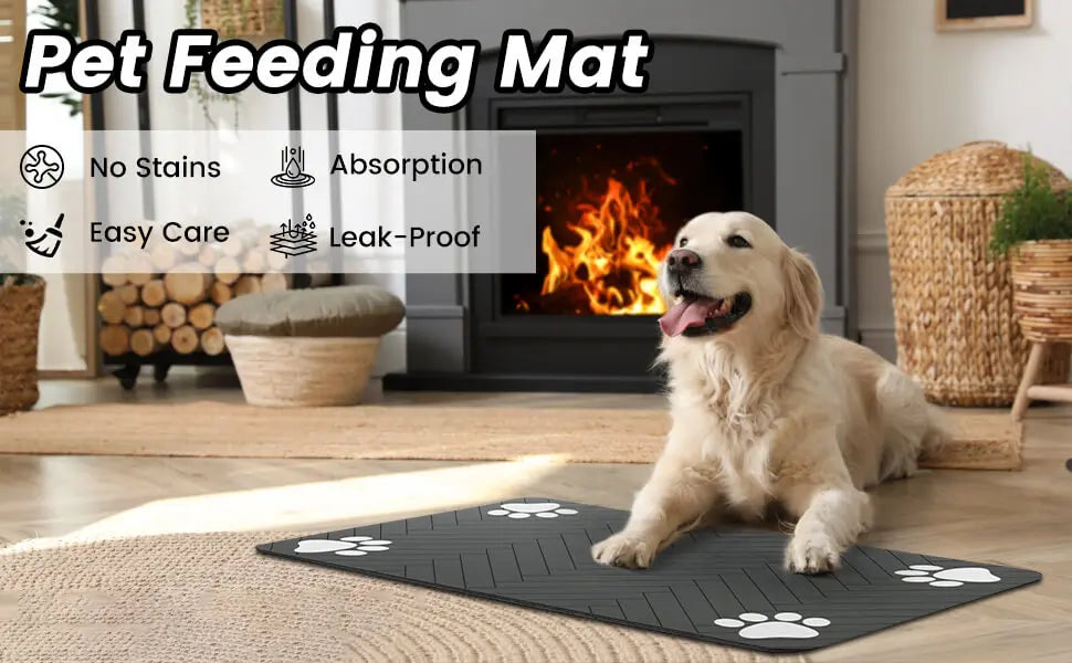 Pet Placemat for Food and Water Bowl