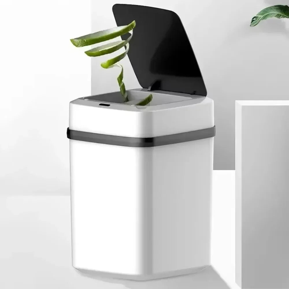 13L Household Kitchen Touchless Open Lid Trash Can
