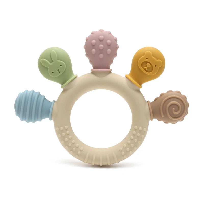 BPA Free Baby Silicone Teethers Sensory Toy