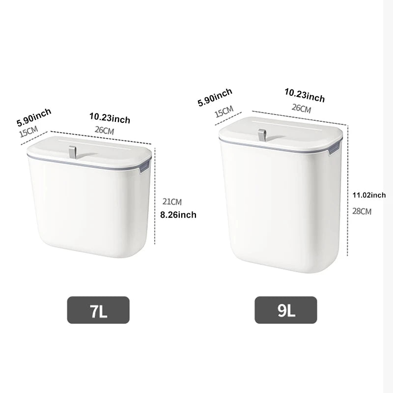 Bathroom Trash Can Wall Mounted