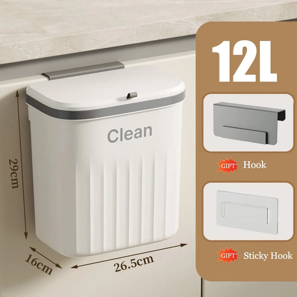 Bathroom Trash Can Wall Mounted