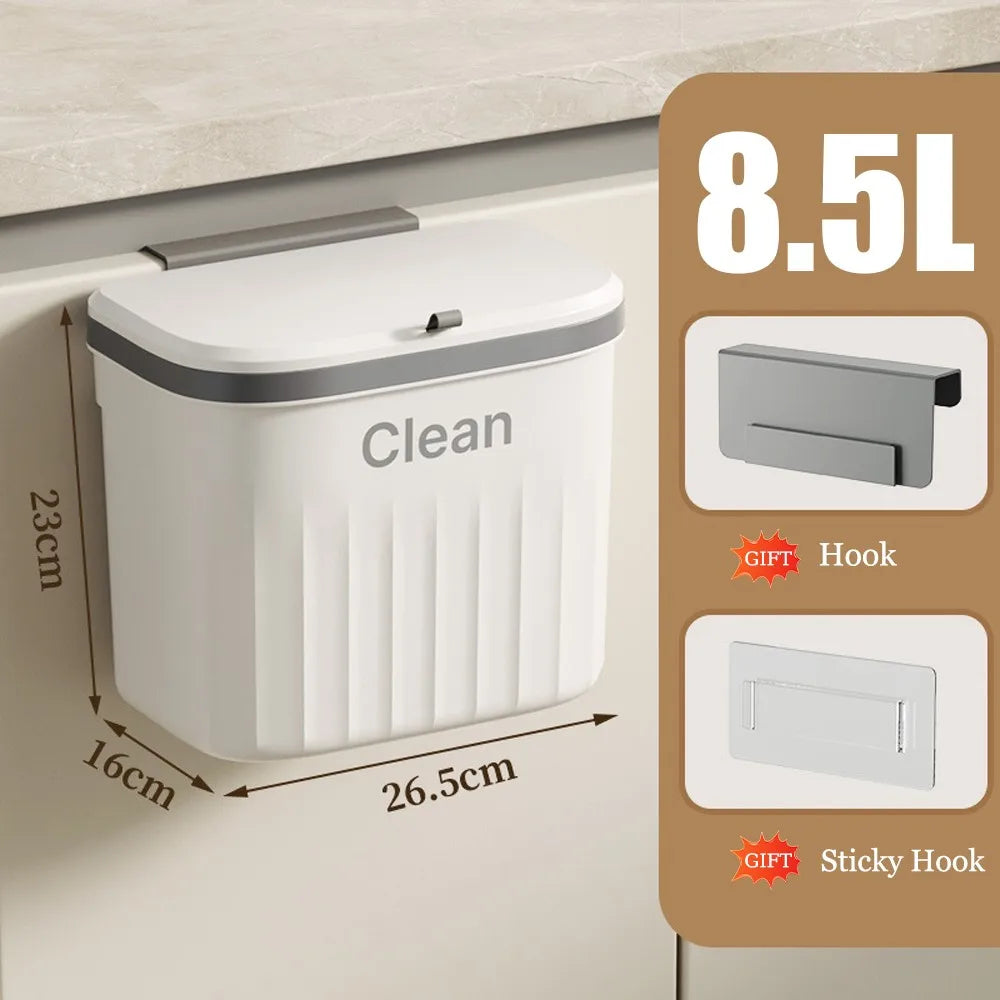 Bathroom Trash Can Wall Mounted