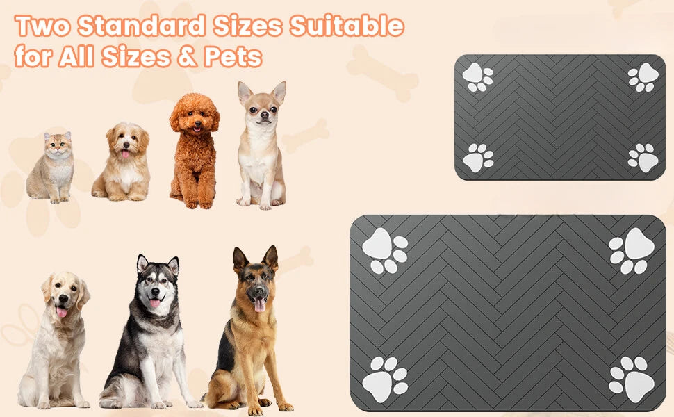 Pet Placemat for Food and Water Bowl