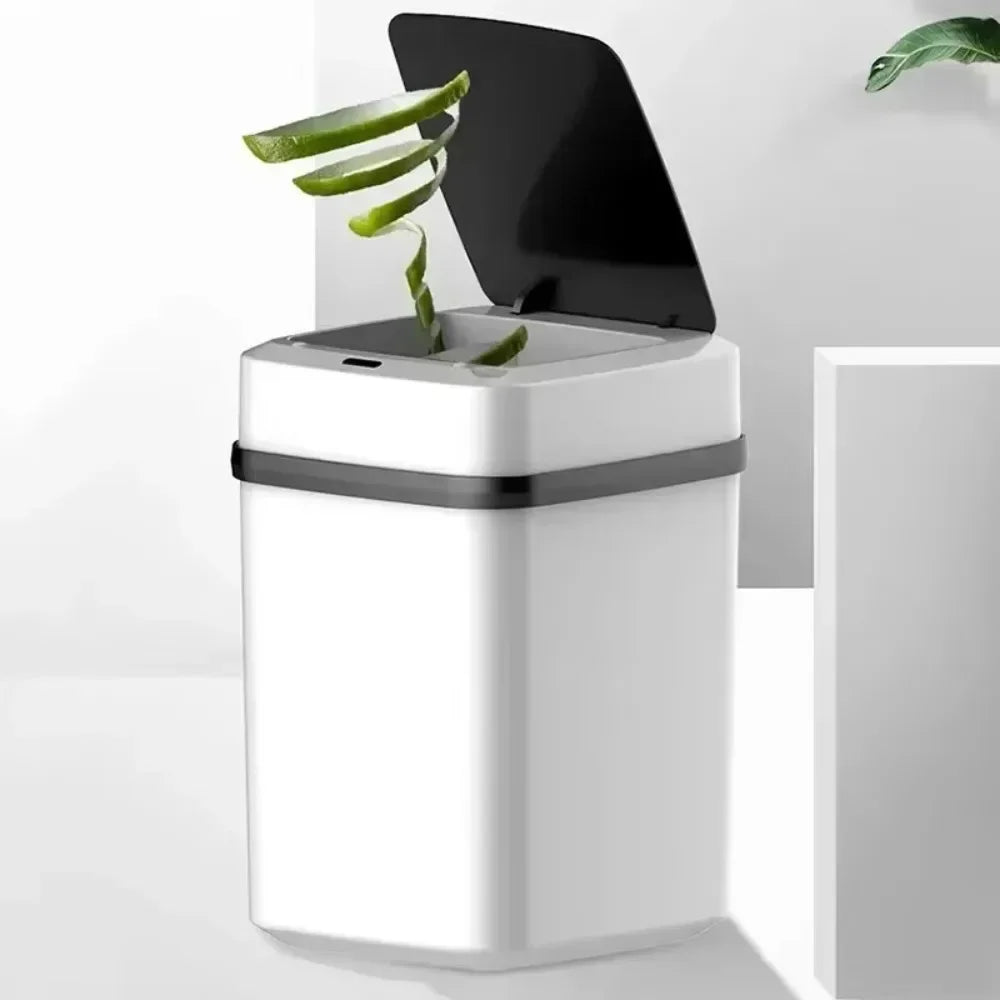 13L Household Kitchen Touchless Open Lid Trash Can