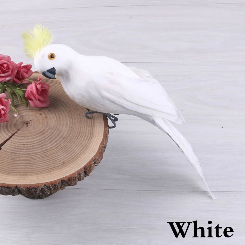 25/35cm Handmade Parrot Garden Props
