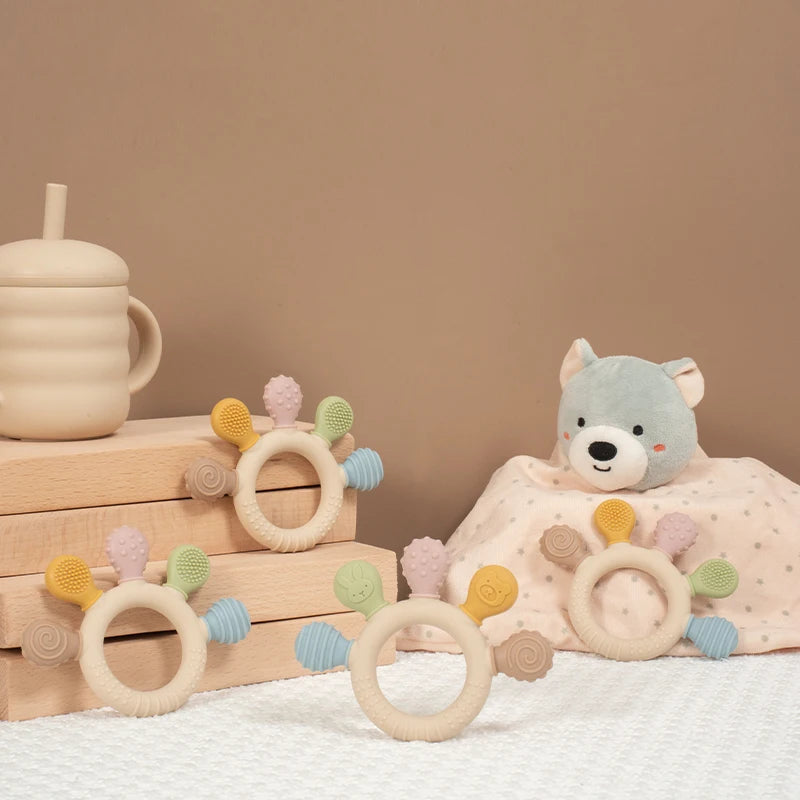BPA Free Baby Silicone Teethers Sensory Toy