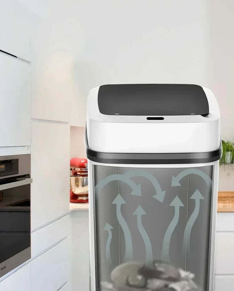 13L Household Kitchen Touchless Open Lid Trash Can