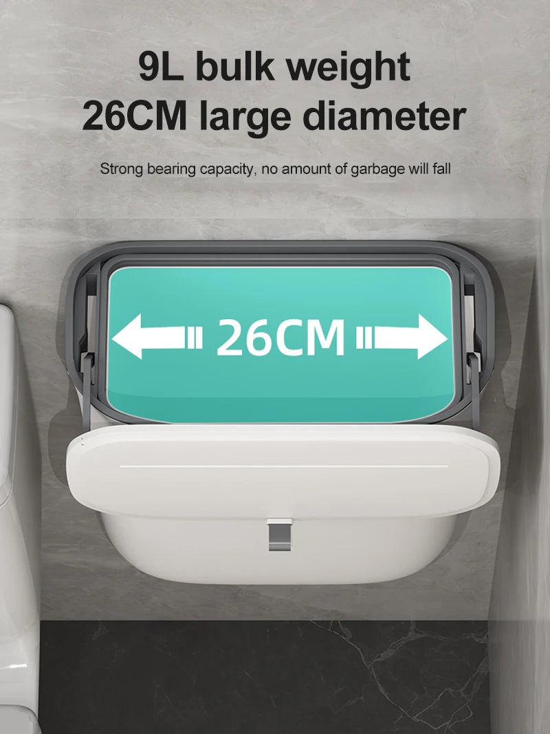 Bathroom Trash Can Wall Mounted
