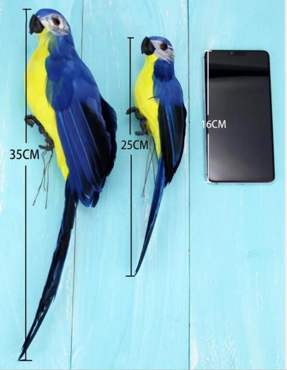 25/35cm Handmade Parrot Garden Props