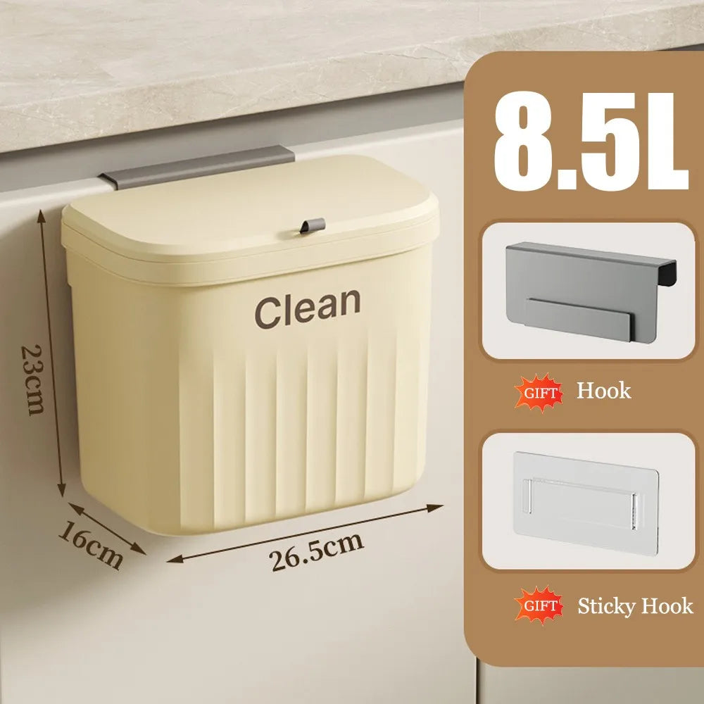 Bathroom Trash Can Wall Mounted