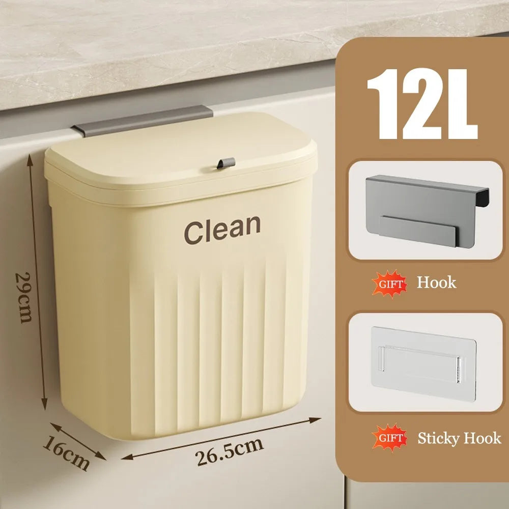 Bathroom Trash Can Wall Mounted