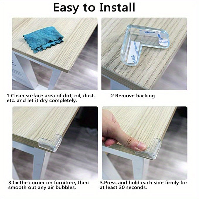 Baby-Safe Clear Corner Guards