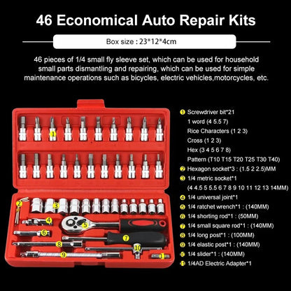 46 Piece/Set of Car Repair Tools