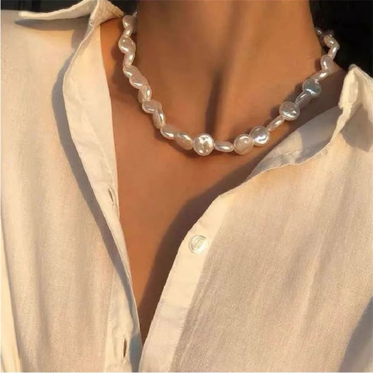 Vintage Pearl Choker Necklace