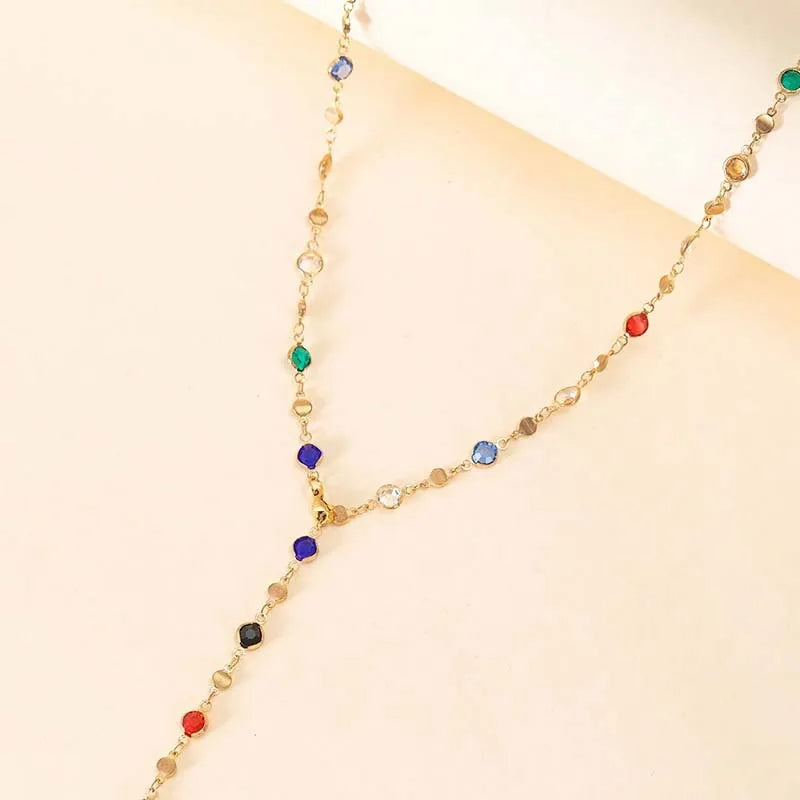 Luxury Colourful Crystal Zircon Necklace