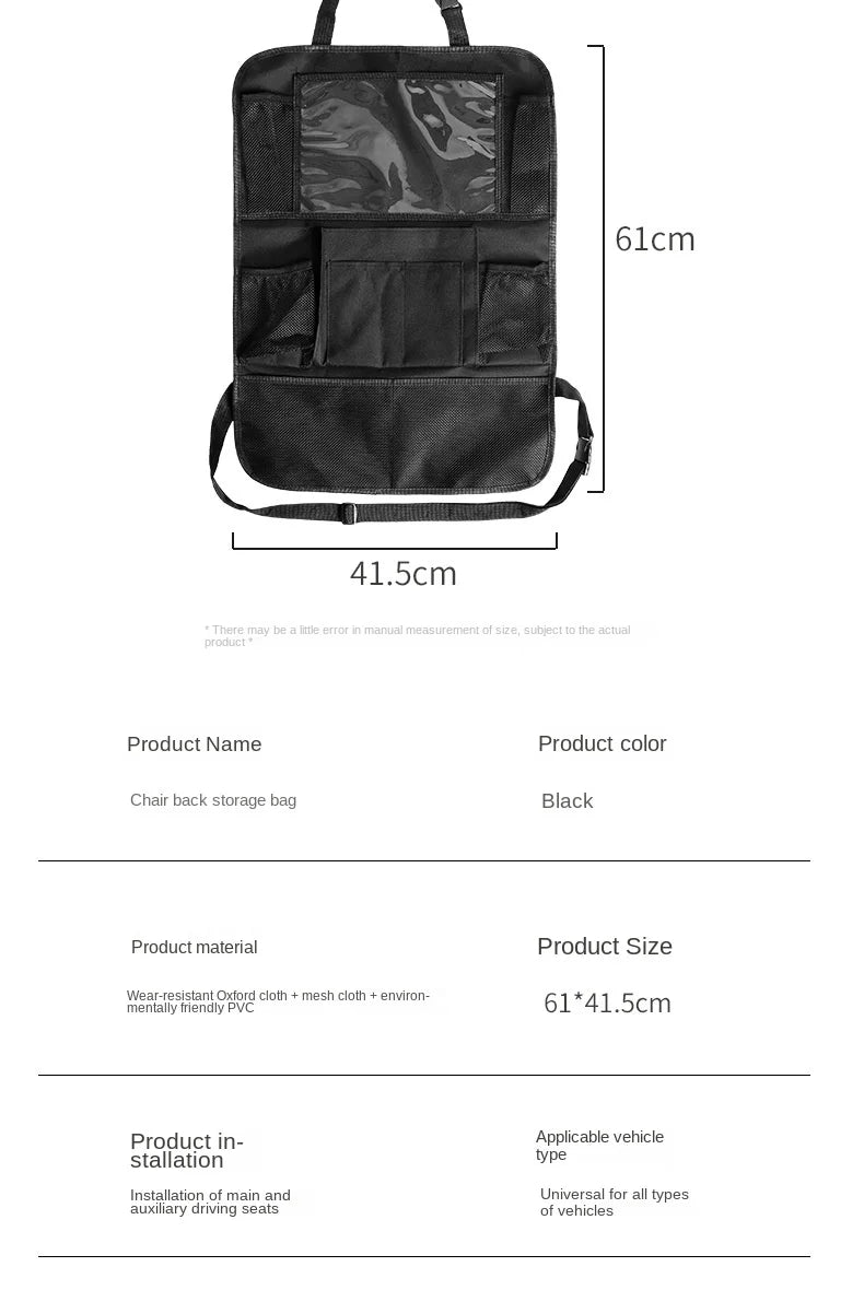 Car Backseat Organizer
