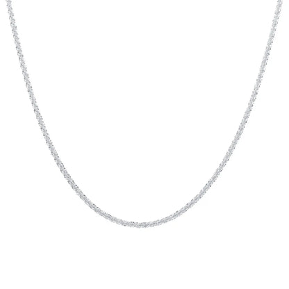 Silver Color Sparkling Necklace
