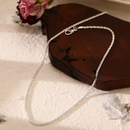 Silver Color Sparkling Necklace